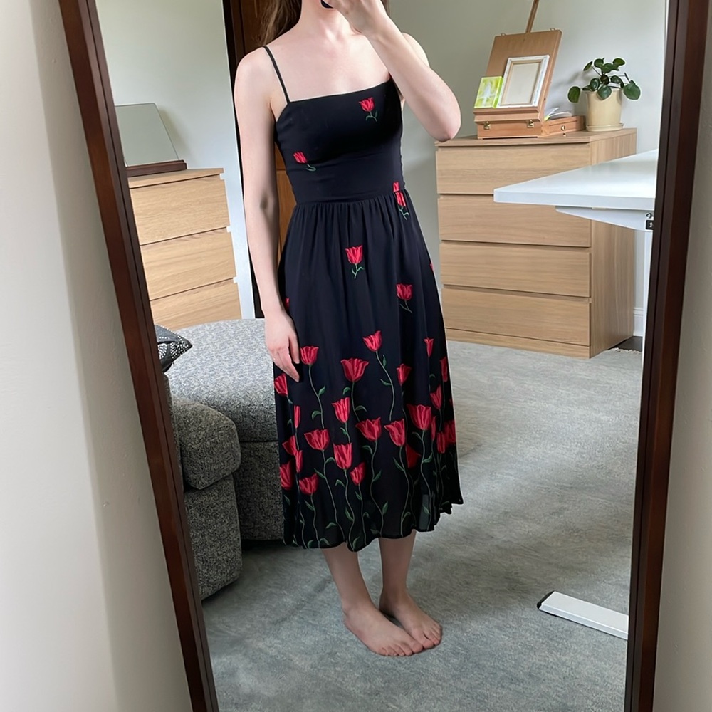 Reformation midi dress size 2